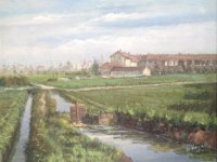 La chiusa  Olio su MDF - 50 x 40